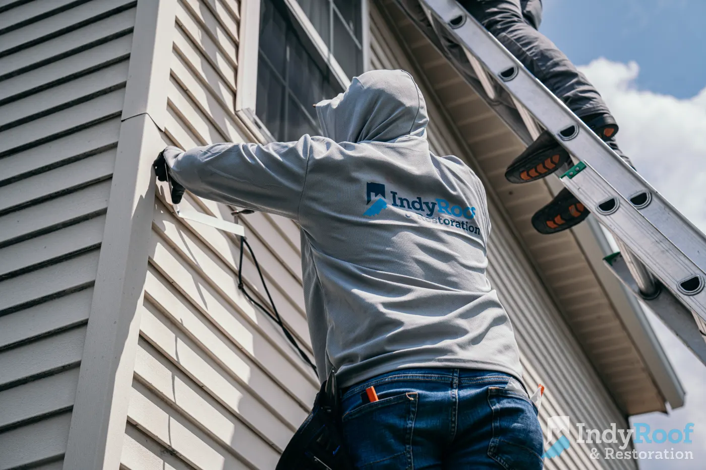 Flashing and seam work in Springmill Crossing